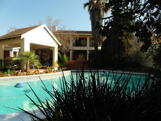 2 Leafed Doors Bryanston Johannesburg Gauteng South Africa House, Building, Architecture, Palm Tree, Plant, Nature, Wood, Swimming Pool