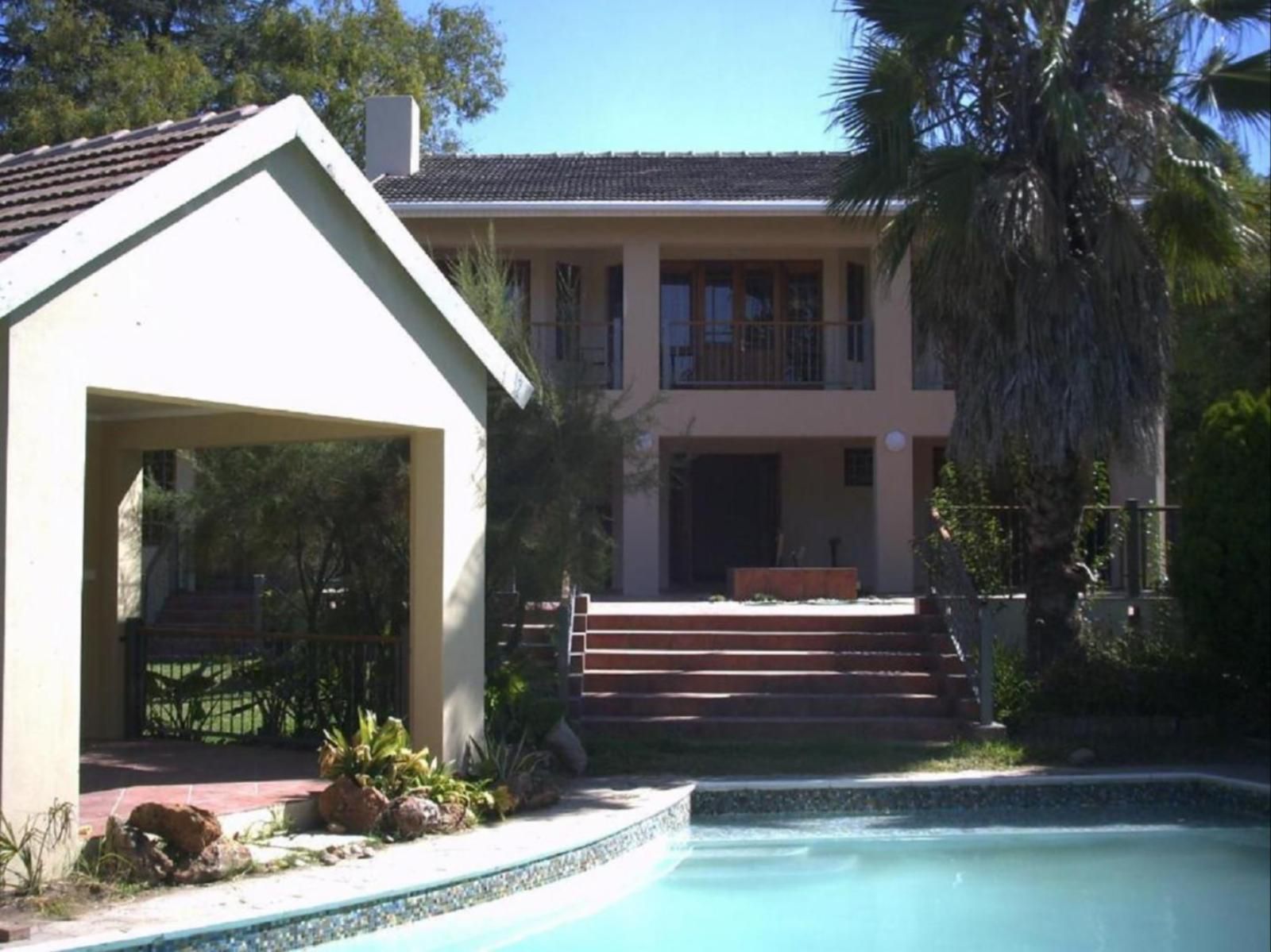 2 Leafed Doors Bryanston Johannesburg Gauteng South Africa House, Building, Architecture, Palm Tree, Plant, Nature, Wood, Swimming Pool