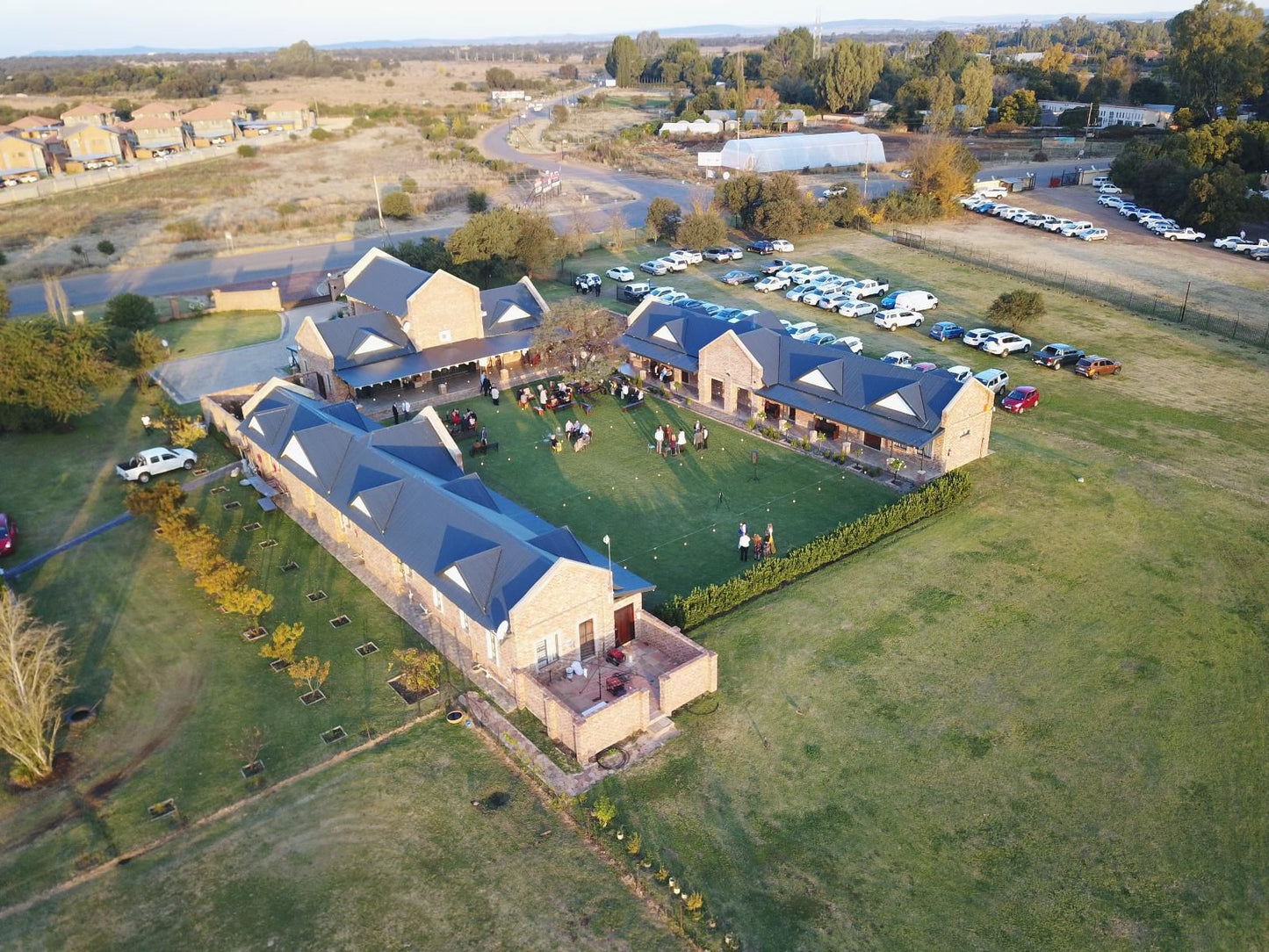 2 Owls Guesthouse Mooivallei Park Potchefstroom North West Province South Africa Barn, Building, Architecture, Agriculture, Wood, Aerial Photography