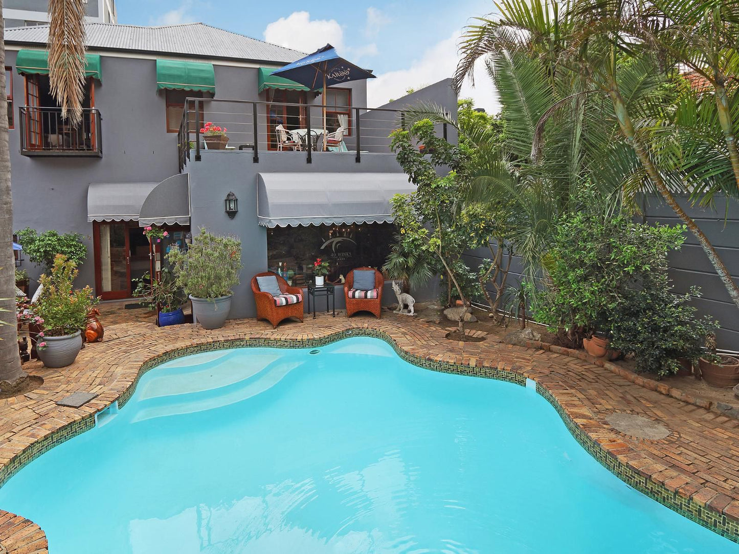 40 Winks Guest House Green Point Green Point Cape Town Western Cape South Africa Complementary Colors, House, Building, Architecture, Palm Tree, Plant, Nature, Wood, Garden, Swimming Pool