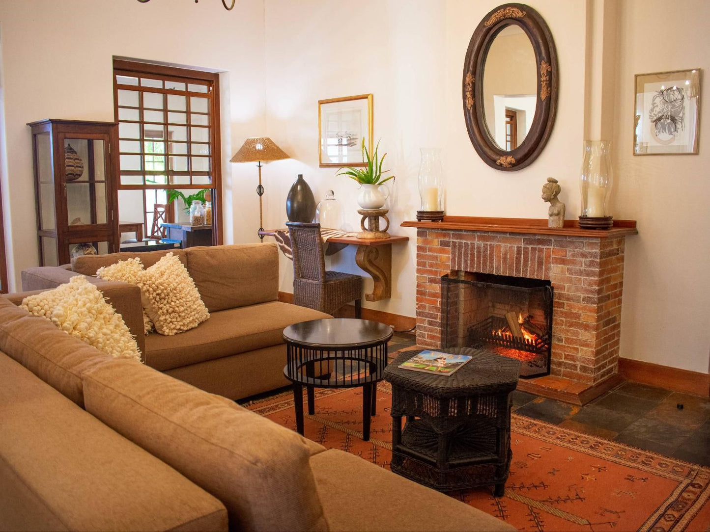 5 Seasons Guesthouse Mostertsdrift Stellenbosch Western Cape South Africa Fire, Nature, Fireplace, Living Room