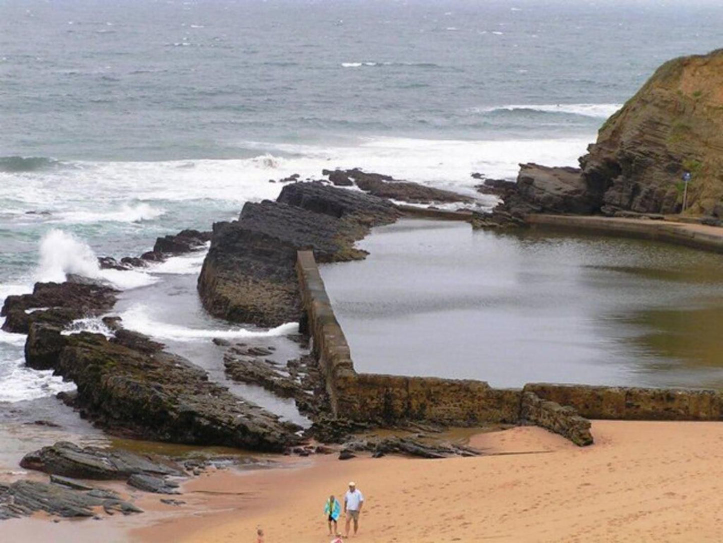 58 Chakas Cove Shakas Rock Ballito Kwazulu Natal South Africa Beach, Nature, Sand, Cliff, Ocean, Waters