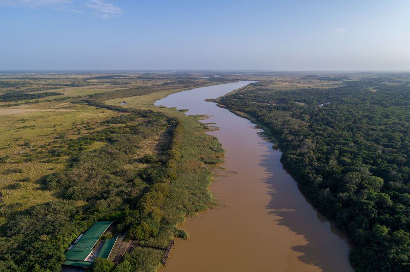 68 The Bridge Holiday Resort St Lucia Kwazulu Natal South Africa Complementary Colors, River, Nature, Waters, Aerial Photography