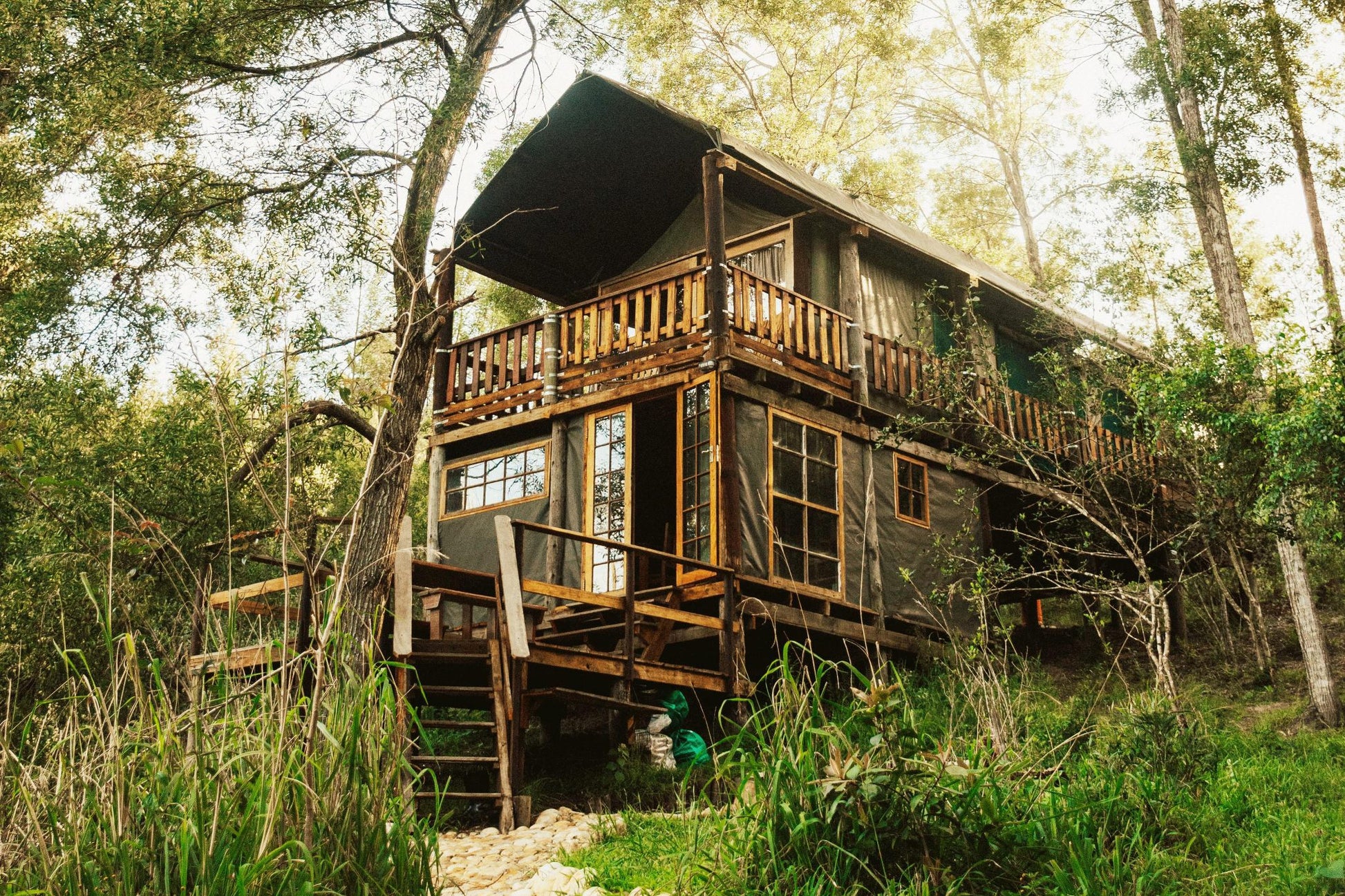 Fernhill Tented Treehouses Phantom Acres Knysna Western Cape South Africa Cabin, Building, Architecture