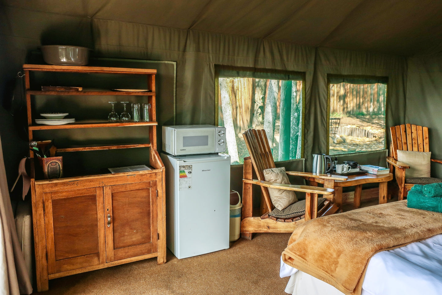 Double Tented Treehouse @ Fernhill Tented Treehouses