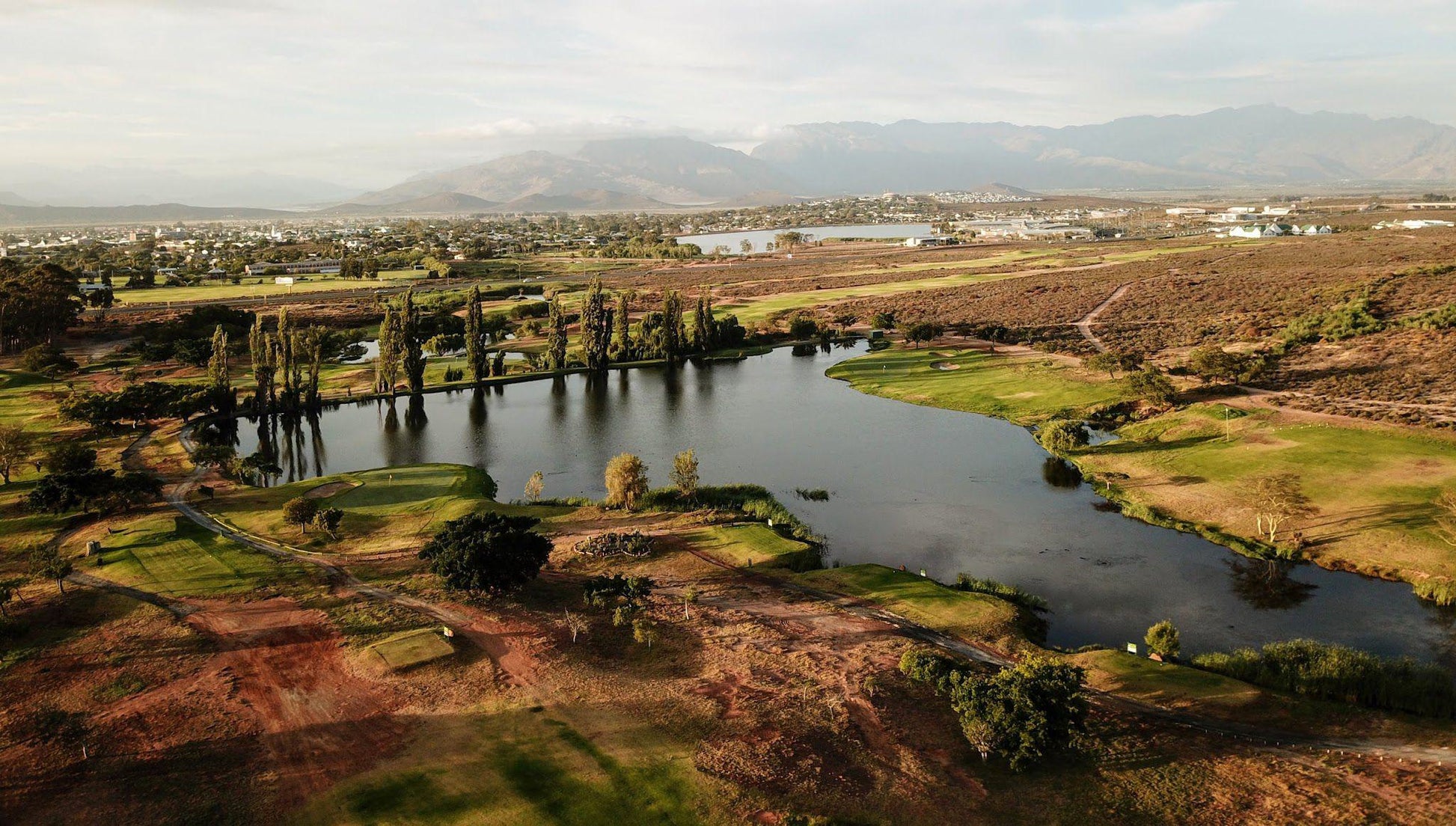 Ball Game, Sport, Golfing, Aerial Photography, Worcester Golf Club, 22 Kolie Nelson St, Van Riebeeck Park, Worcester, 6850