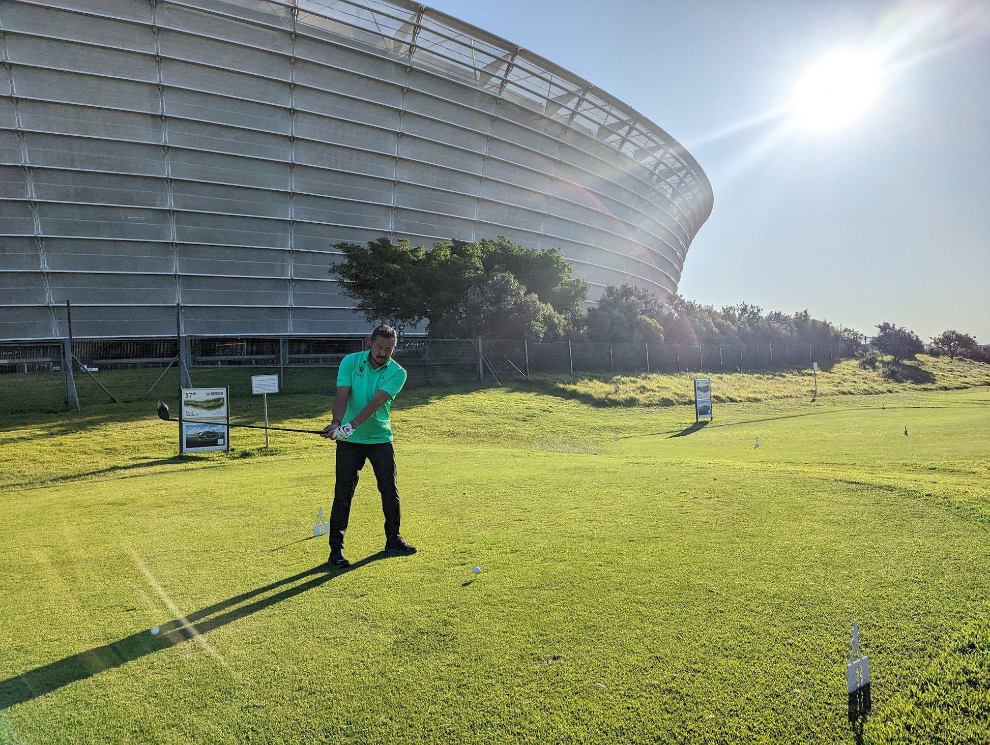 Ball Game, Sport, Golfing, Person, Ball, Face, One Face, Frontal Face, Metropolitan Golf Club, Fritz Sonnenberg Rd, Green Point, Cape Town, 8051