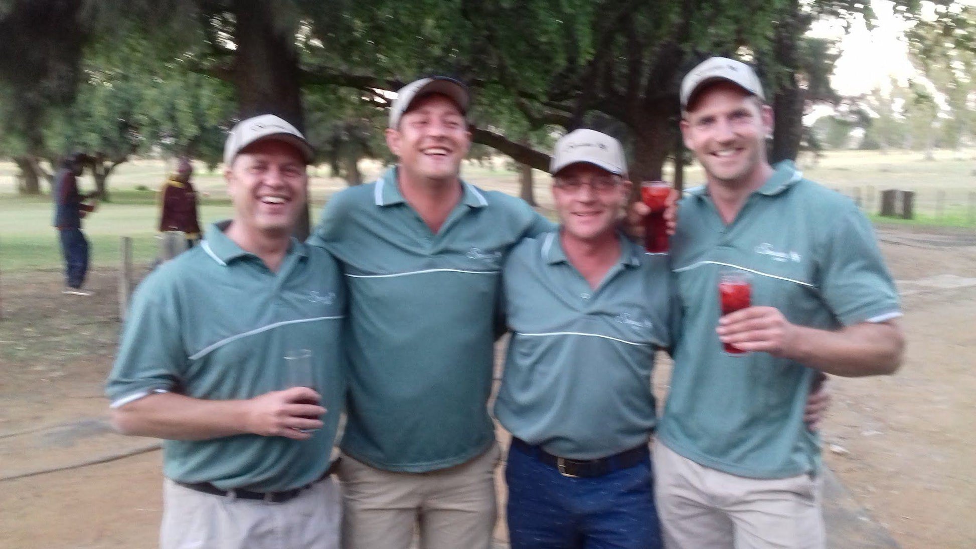 Ball Game, Sport, Golfing, Person, Beer, Drink, Face, Group, Frontal Face, Male, Adult, Smile, Eyes Closed, Beard, Bothaville Golfclub, 1 Greyling St, Bothaville, 9660