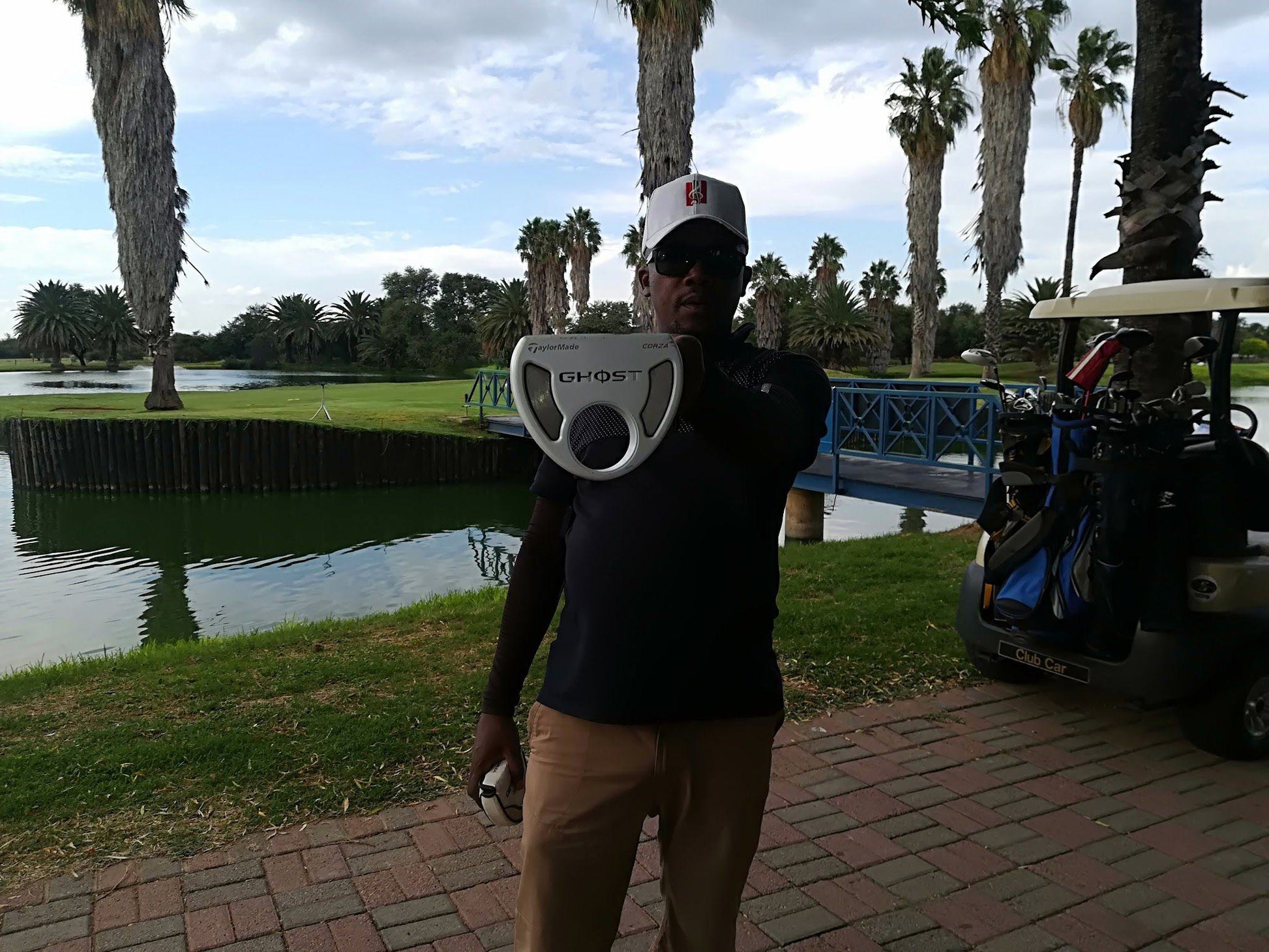 Ball Game, Sport, Golfing, Person, Face, One Face, Portrait, Frontal Face, Male, Adult, Beard, Sunglasses, Leopard Park Golf Club, Nelson Mandela Dr, Mafikeng Industrial, Mahikeng, 2735