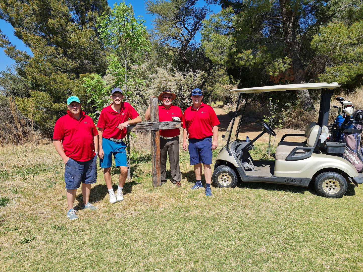 Ball Game, Sport, Golfing, Person, Face, Two Faces, Frontal Face, Koffiefontein Golf Club, Koffiefontein, 9986