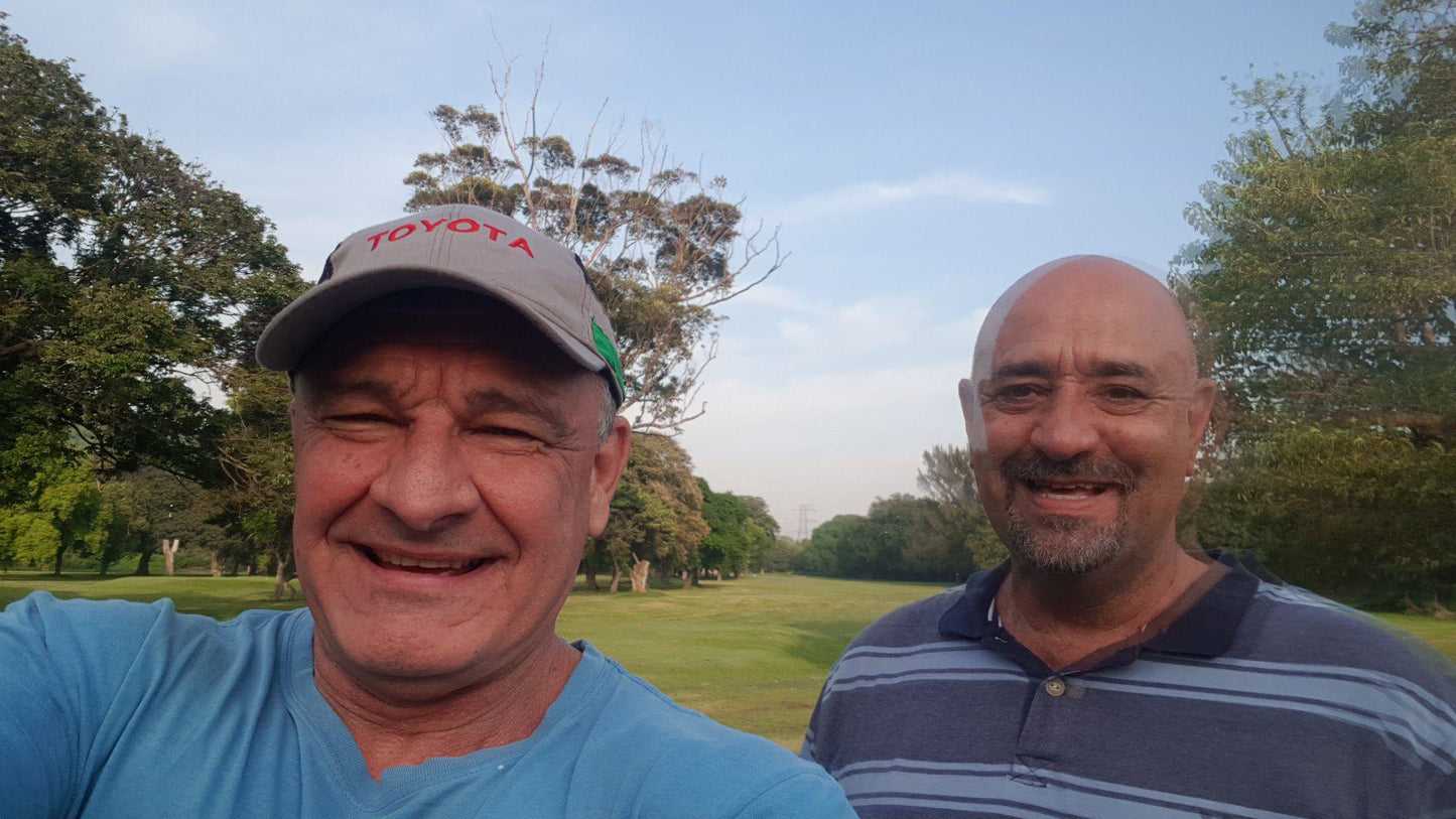 Ball Game, Sport, Golfing, Person, Face, Two Faces, Frontal Face, Male, Adult, Eyes Open, Beard, Smile, Eyes Closed, Elderly, Windsor Park Golf Course, Stamford Hill, Durban, 4025