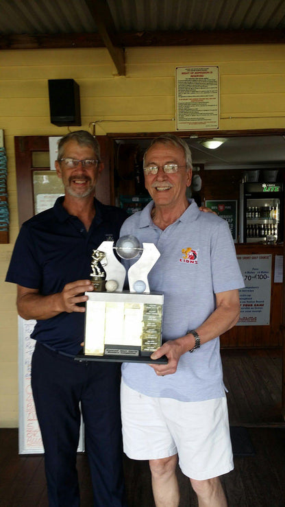 Ball Game, Sport, Golfing, Person, Face, Two Faces, Team, Frontal Face, Male, Adult, Smile, Beard, Eyes Closed, Glasses, GLENWOOD GOLF CLUB, Knysna Rd, Glenwood, George, 6560