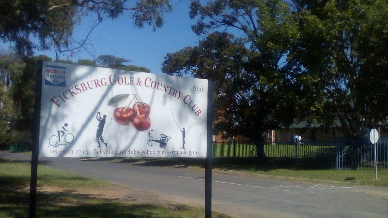 Ball Game, Sport, Golfing, Sign, Ficksburg Golf and Country Club, 1 Hill St, Ficksburg, 9730