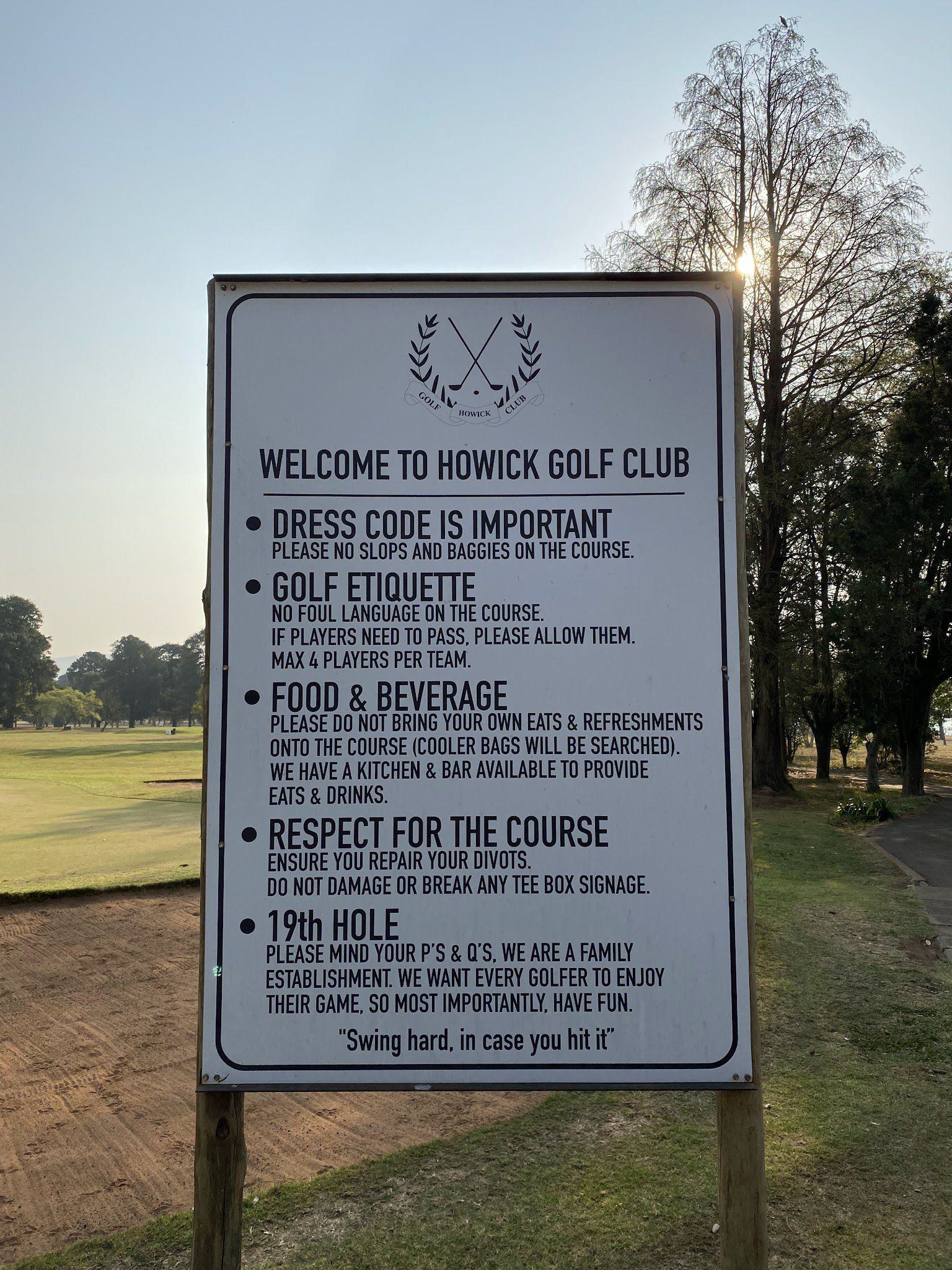 Ball Game, Sport, Golfing, Sign, Text, Howick Golf Club, 1 Main Rd, Howick, 3290