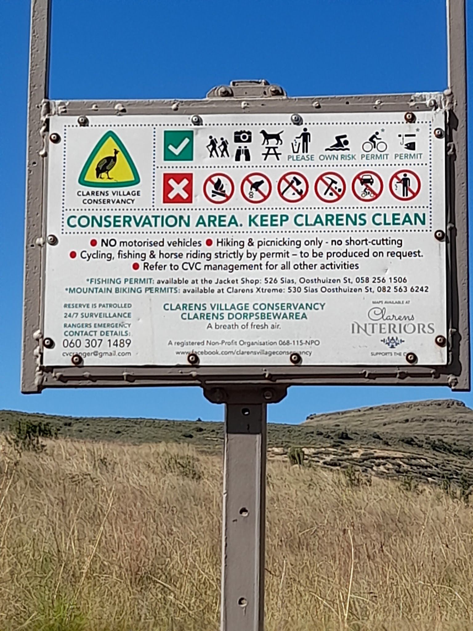  Clarens kloof dam