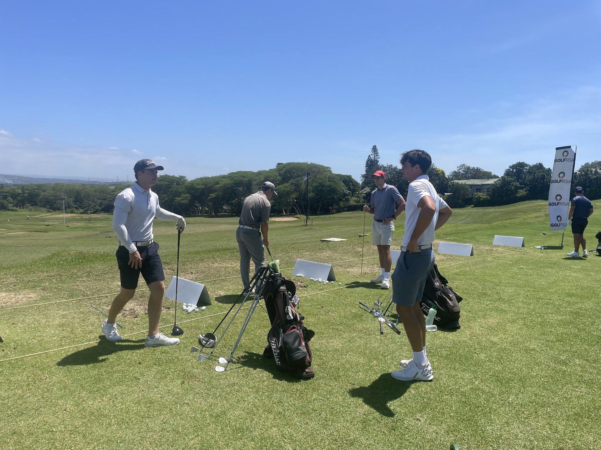 Complementary Colors, Ball Game, Sport, Golfing, Person, Face, Group, Three Faces, Frontal Face, Profile Face, Mount Edgecombe Driving Range & Golf Academy, 42 Cornubia Dr, Mount Edgecombe Country Estate 2, Mount Edgecombe, 4300