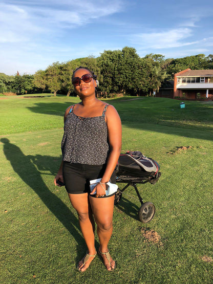 Complementary Colors, Ball Game, Sport, Golfing, Person, Face, One Face, Portrait, Standing, Front View, Frontal Face, Female, Adult, Sunglasses, Windsor Park Golf Course, Stamford Hill, Durban, 4025