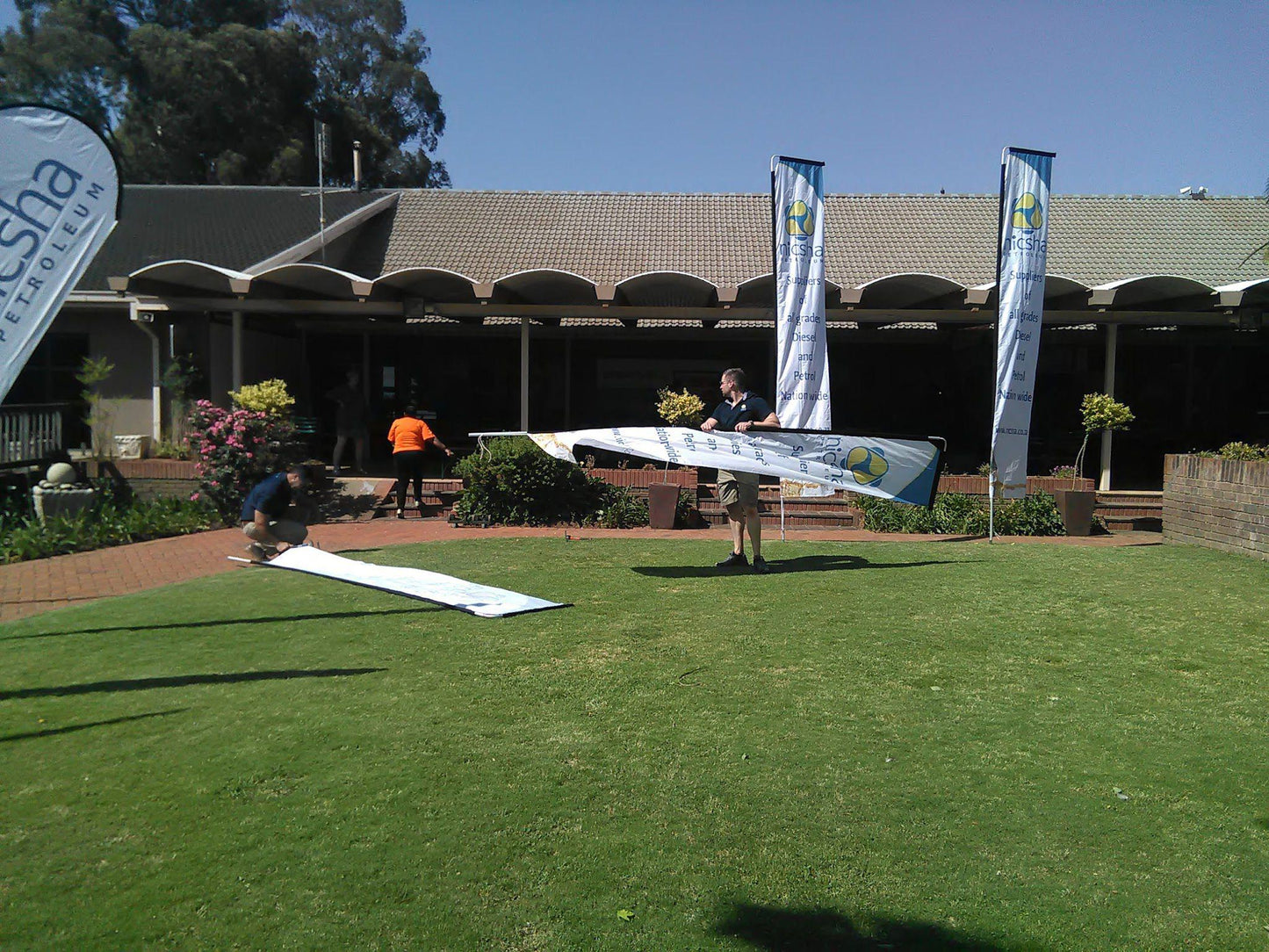 Nature, Ball Game, Sport, Golfing, Architecture, Person, Palm Tree, Plant, Wood, Tent, Schoeman Park Golf Club, Maselspoort St, Bloemfontein, Free State, 9301