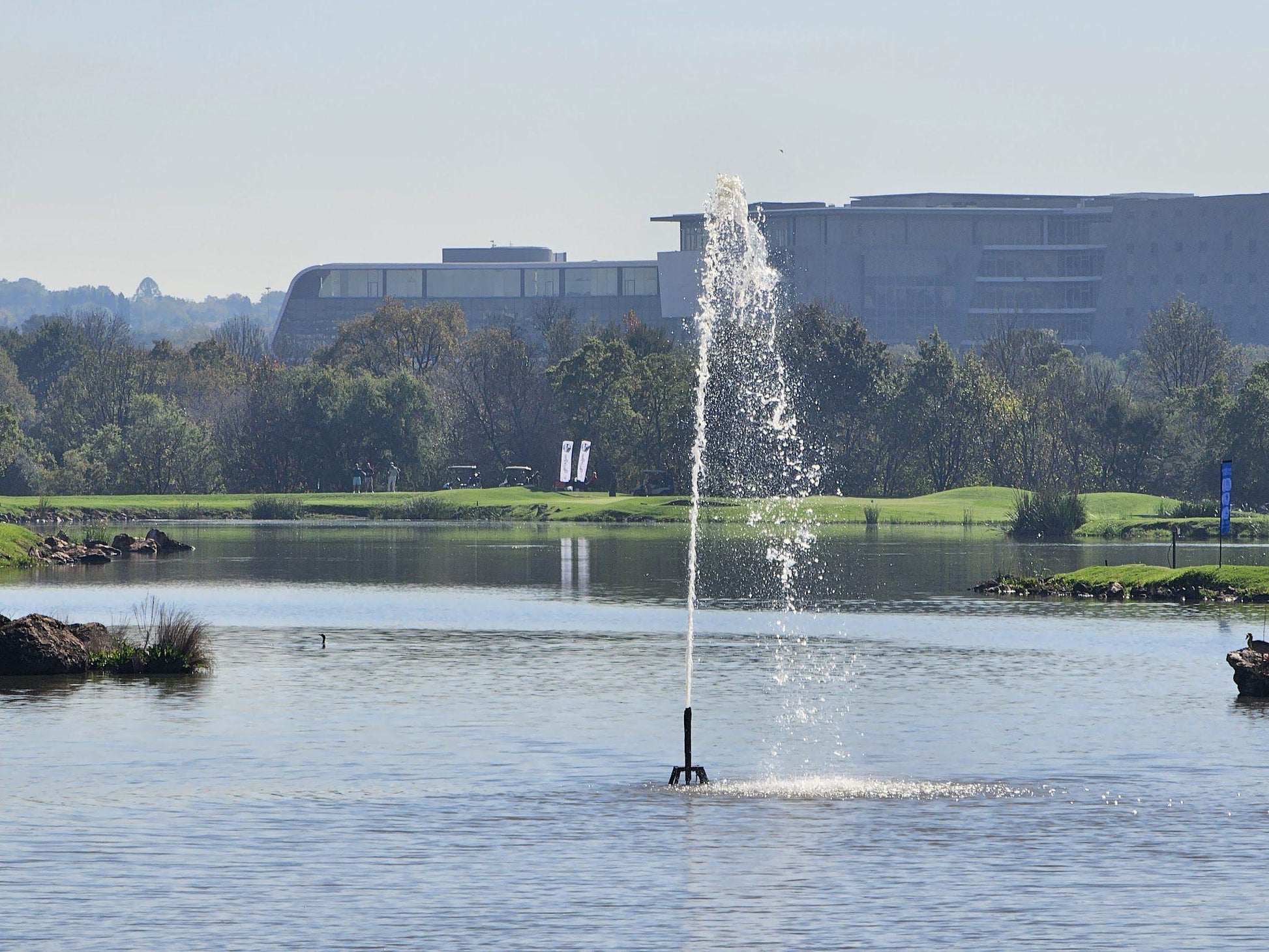 Nature, Ball Game, Sport, Golfing, Architecture, Waters, River, Fountain, Centurion Golf Club, Unnamed Road, Centurion Golf Estate, Centurion, 0046