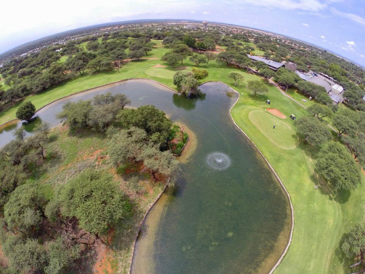 Nature, Ball Game, Sport, Golfing, Island, Aerial Photography, Kalahari Country Club, Hans Coetzee St, Kathu, Northern Cape, 8446