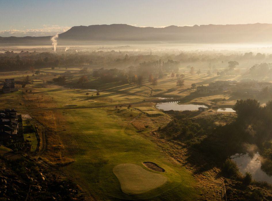 Nature, Ball Game, Sport, Golfing, Sepia Tones, Aerial Photography, Ceres Golf Estate, Mountainview Street, Ceres, 6835