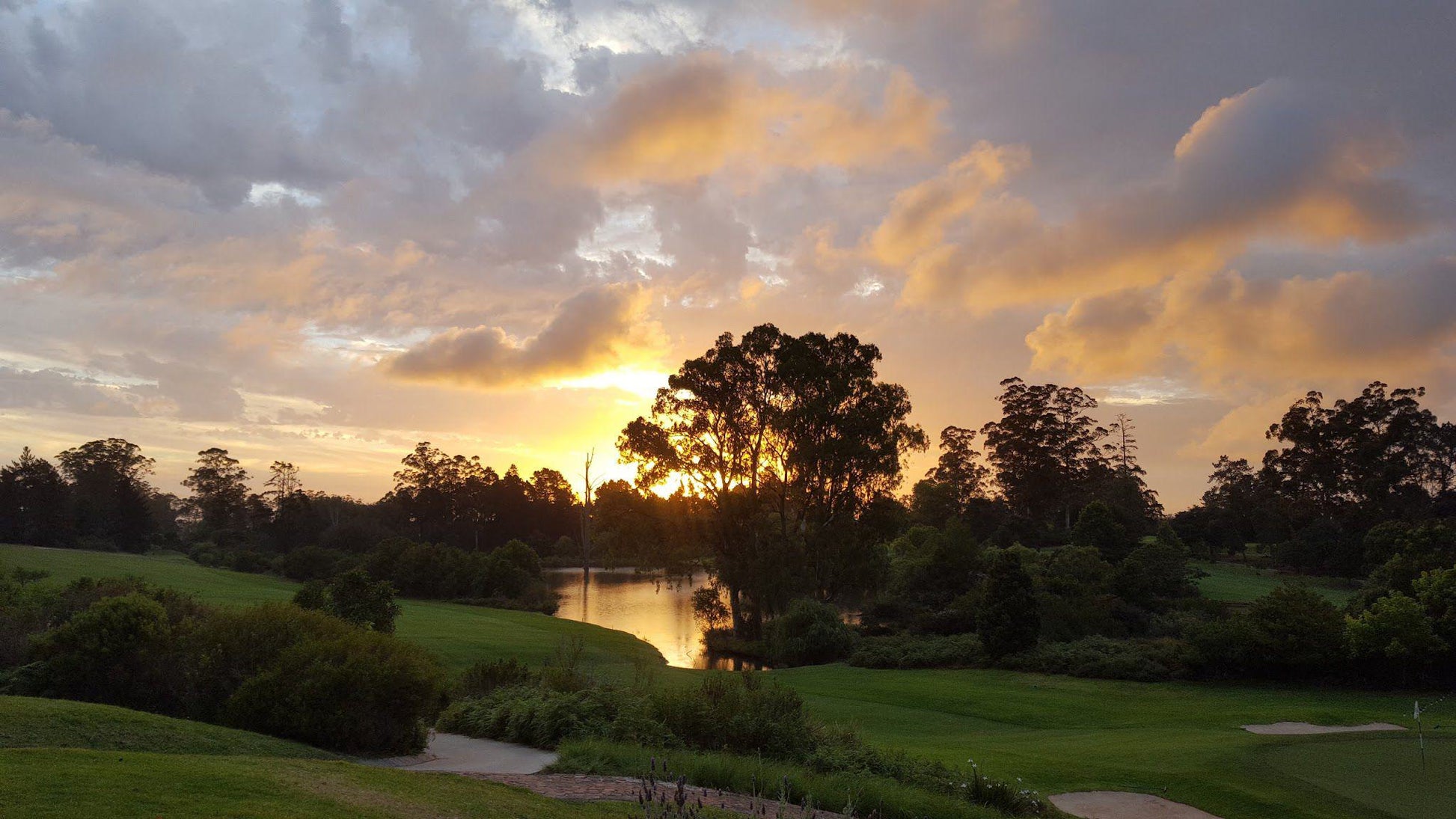 Nature, Ball Game, Sport, Golfing, Sunset, Sky, George Golf Club, 16 C. J. Langenhoven Rd, George Central, George, 6530