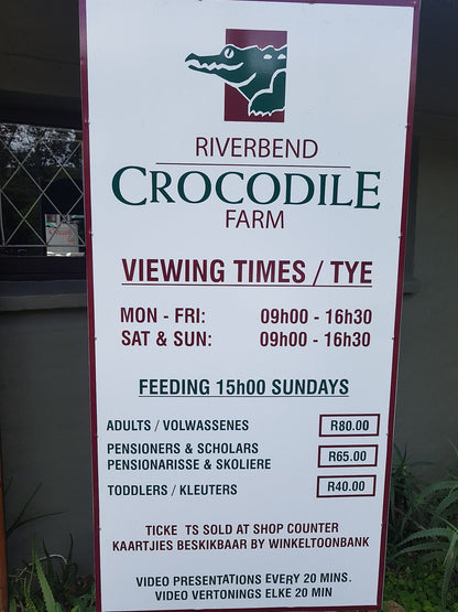  Riverbend Crocodile Farm