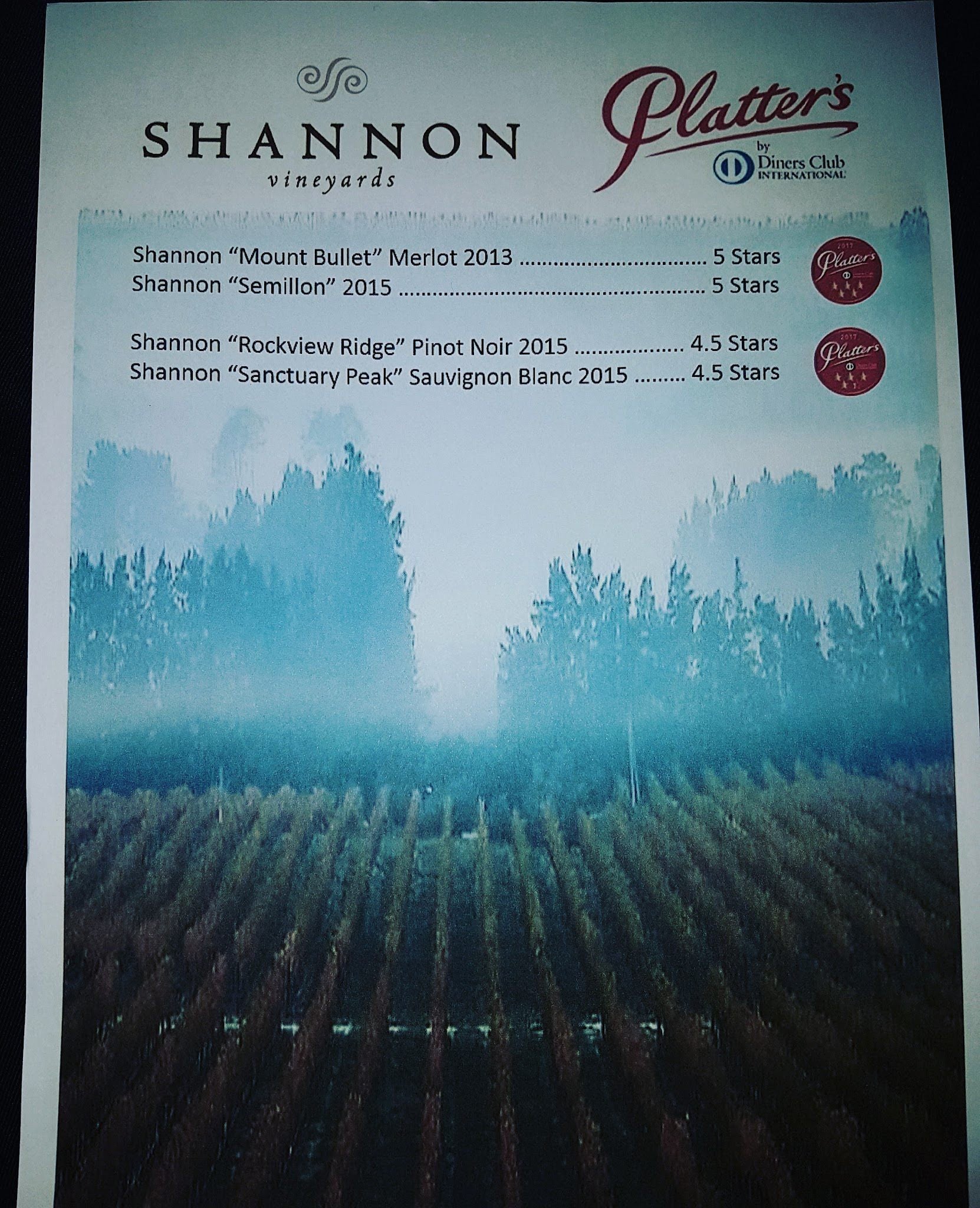  Shannon Vineyards & Wines
