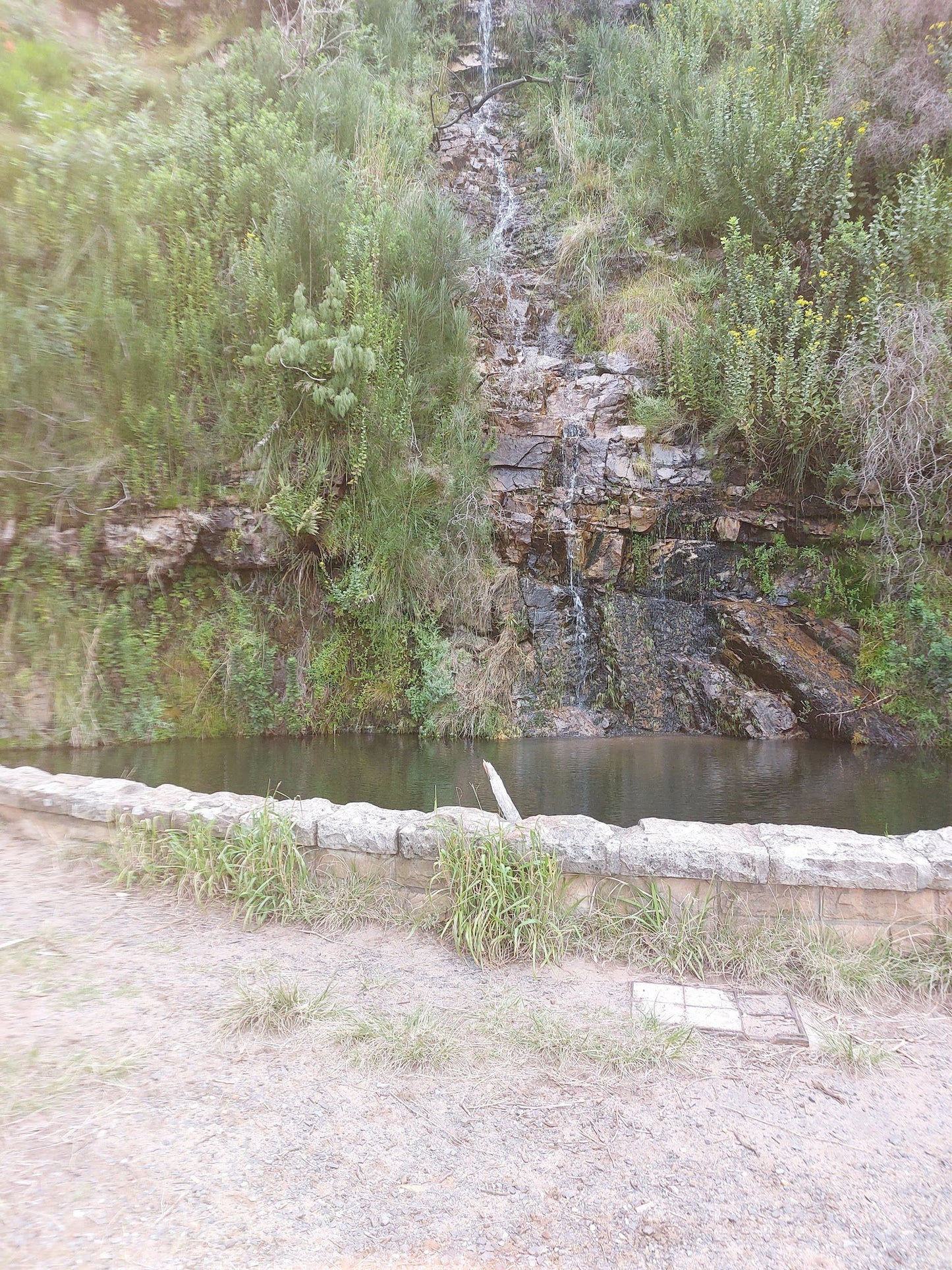  Waterfall and Dam on Table Mointain