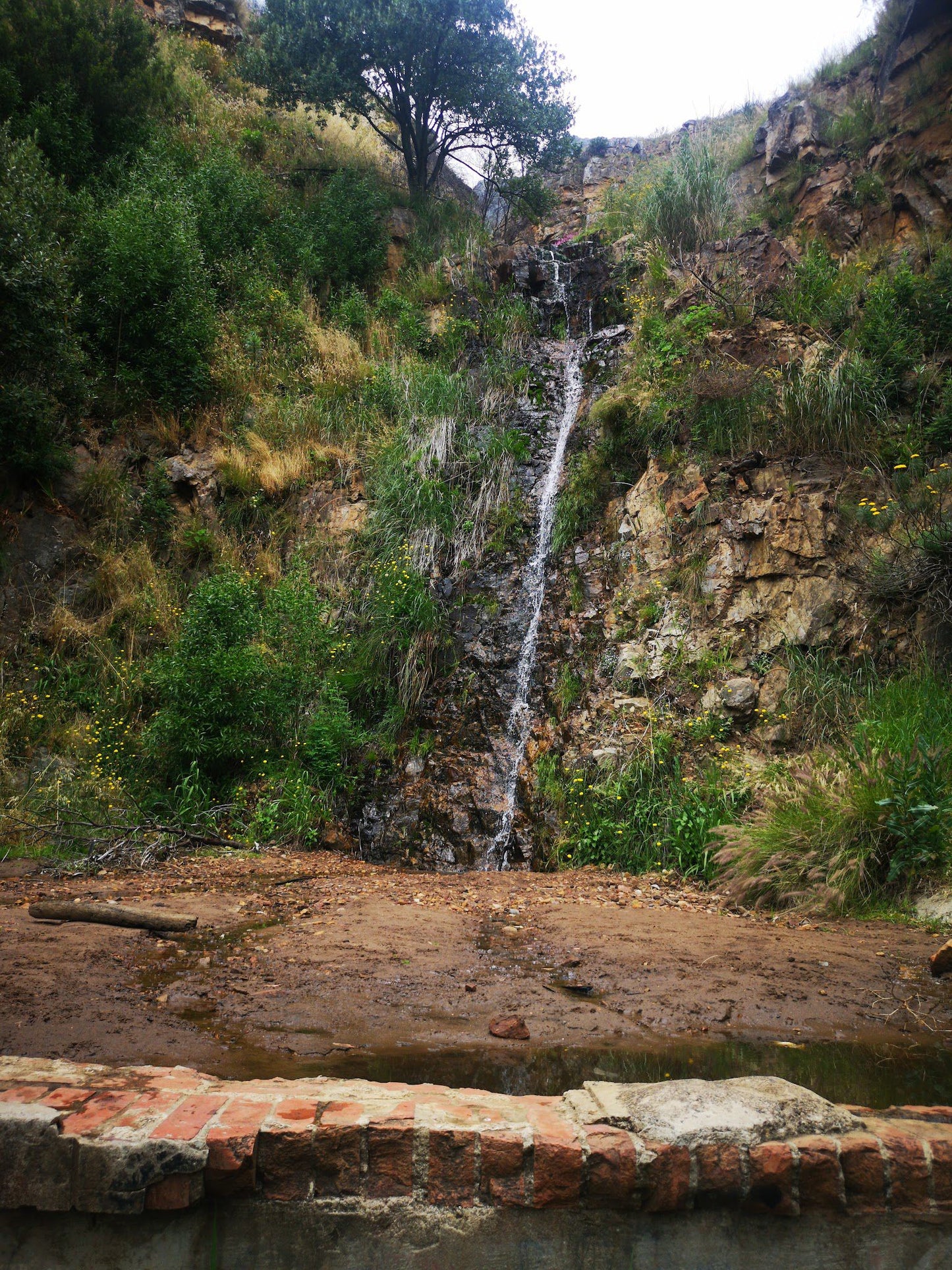  Waterfall and Dam on Table Mointain