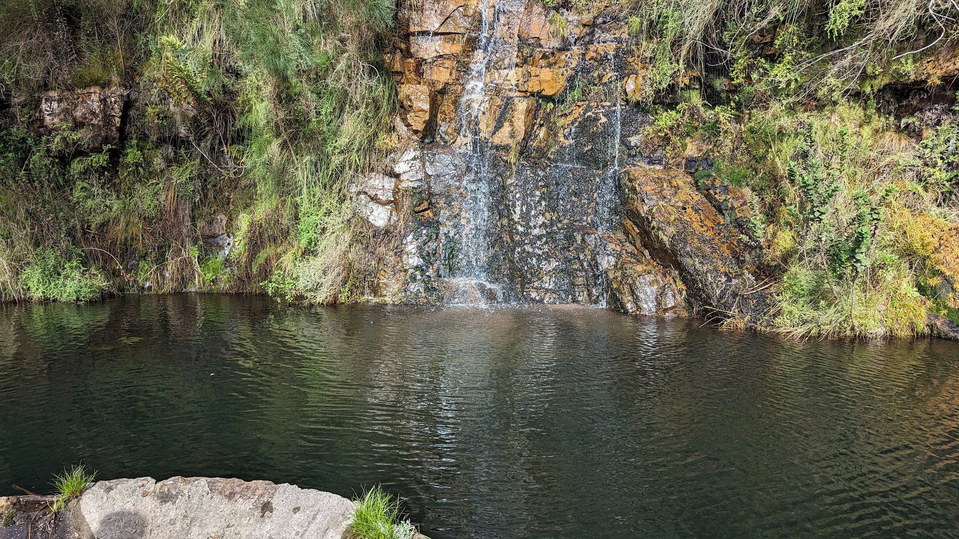  Waterfall and Dam on Table Mointain