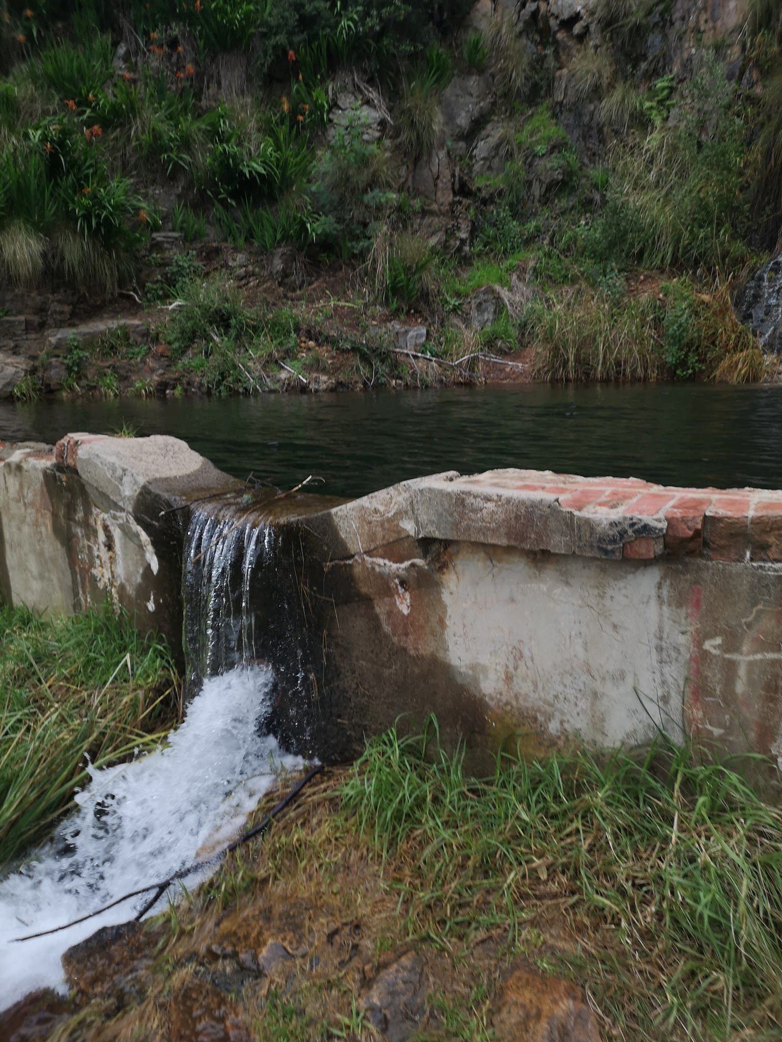  Waterfall and Dam on Table Mointain