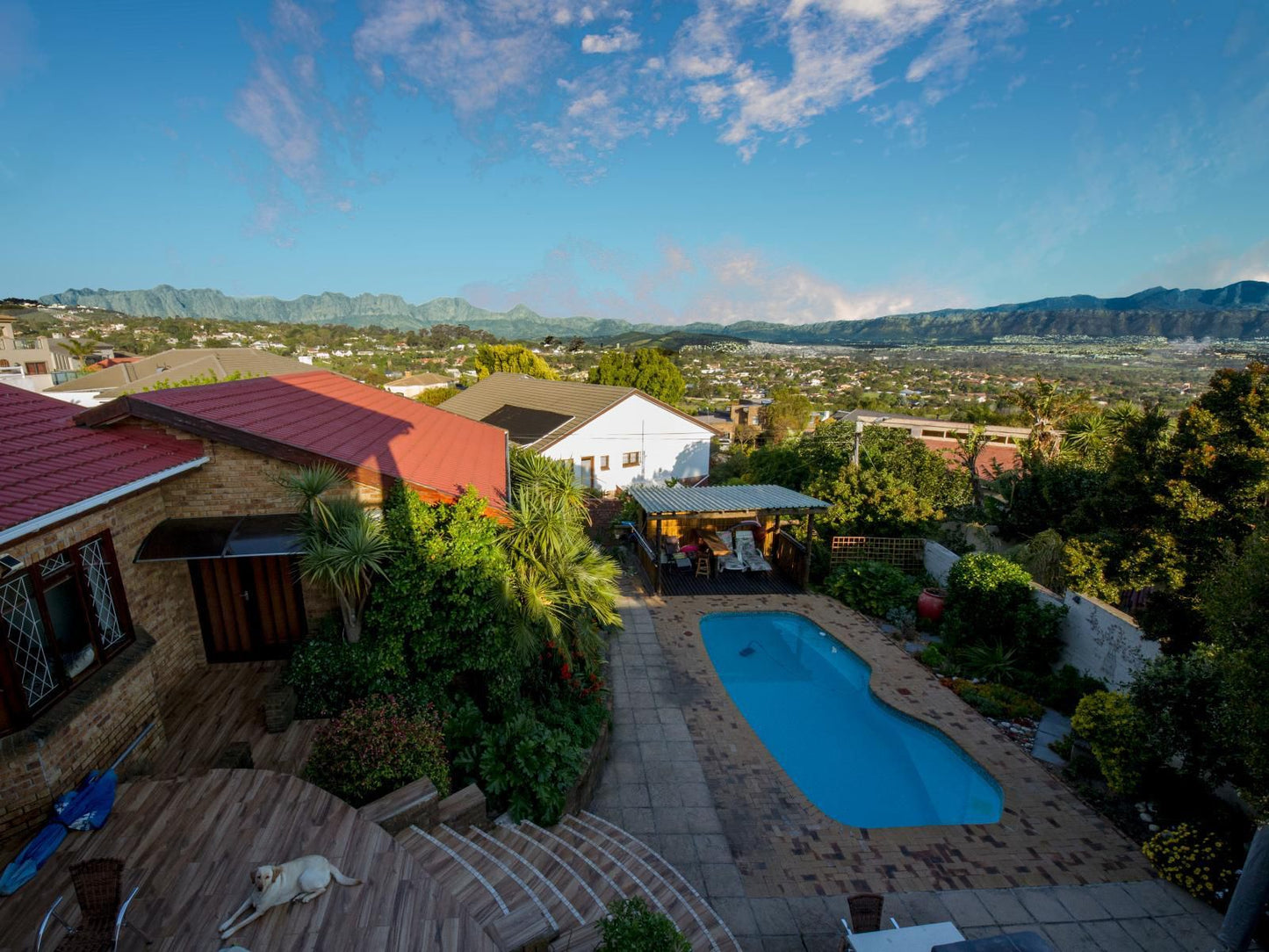 Abelia Guest House Heldervue Somerset West Western Cape South Africa House, Building, Architecture, Palm Tree, Plant, Nature, Wood, Swimming Pool