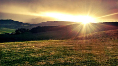 Adel Cottage Champagne Valley Kwazulu Natal South Africa Field, Nature, Agriculture, Meadow, Sky, Framing, Highland, Sunset