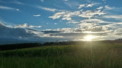 Adel Cottage Champagne Valley Kwazulu Natal South Africa Field, Nature, Agriculture, Meadow, Sky, Clouds, Lowland, Sunset