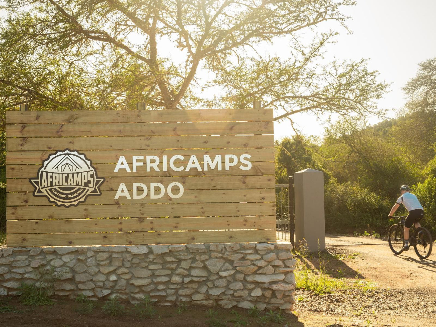 Africamps Addo, Sepia Tones, Sign, Person