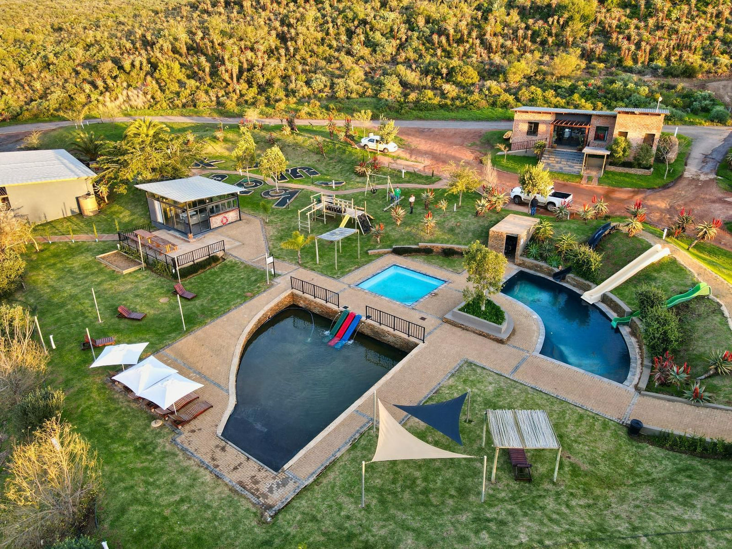 Africamps At Kam Bati Swellendam Western Cape South Africa Aerial Photography, Swimming Pool