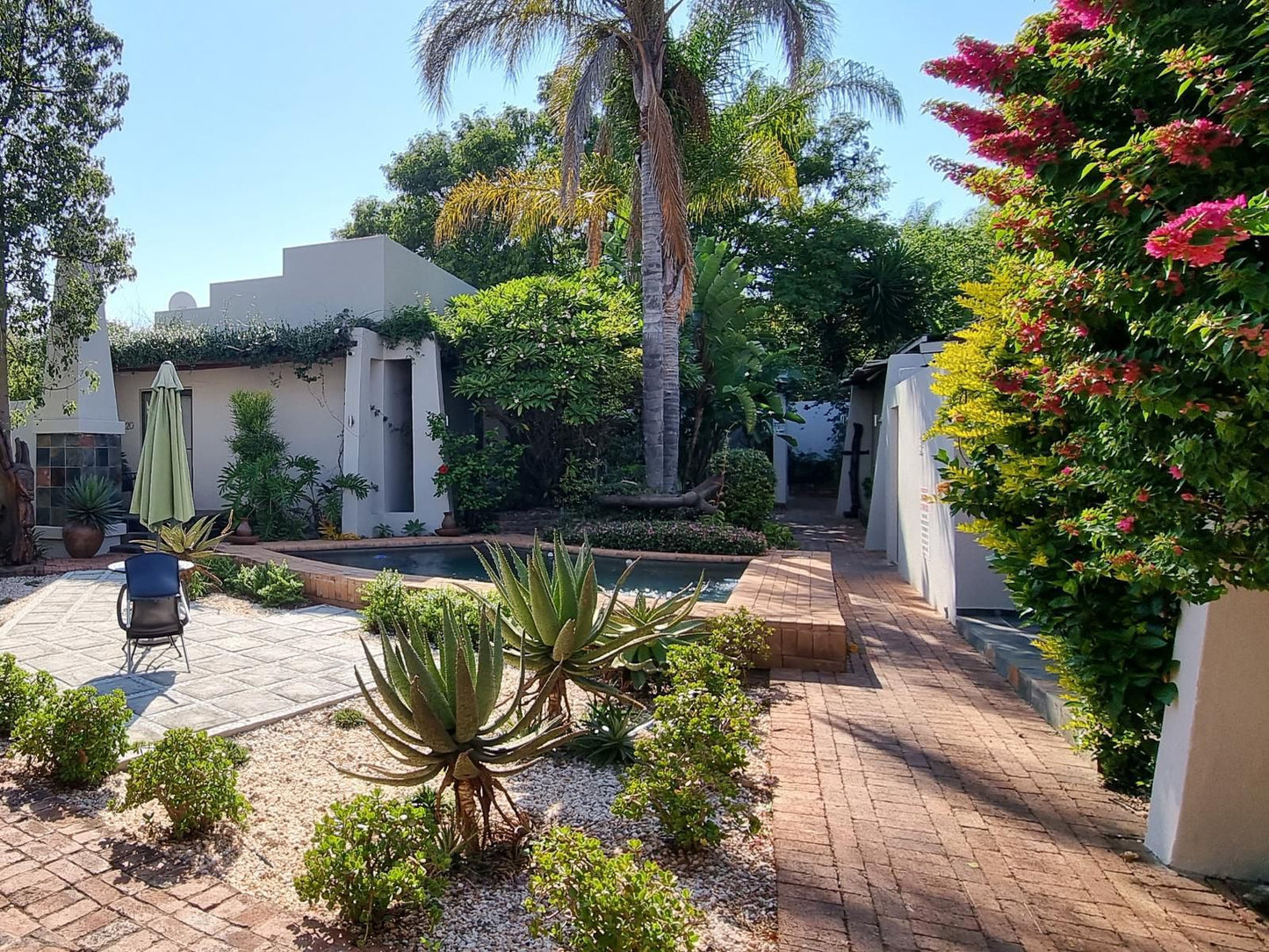 African Roots Guest House, House, Building, Architecture, Palm Tree, Plant, Nature, Wood, Garden