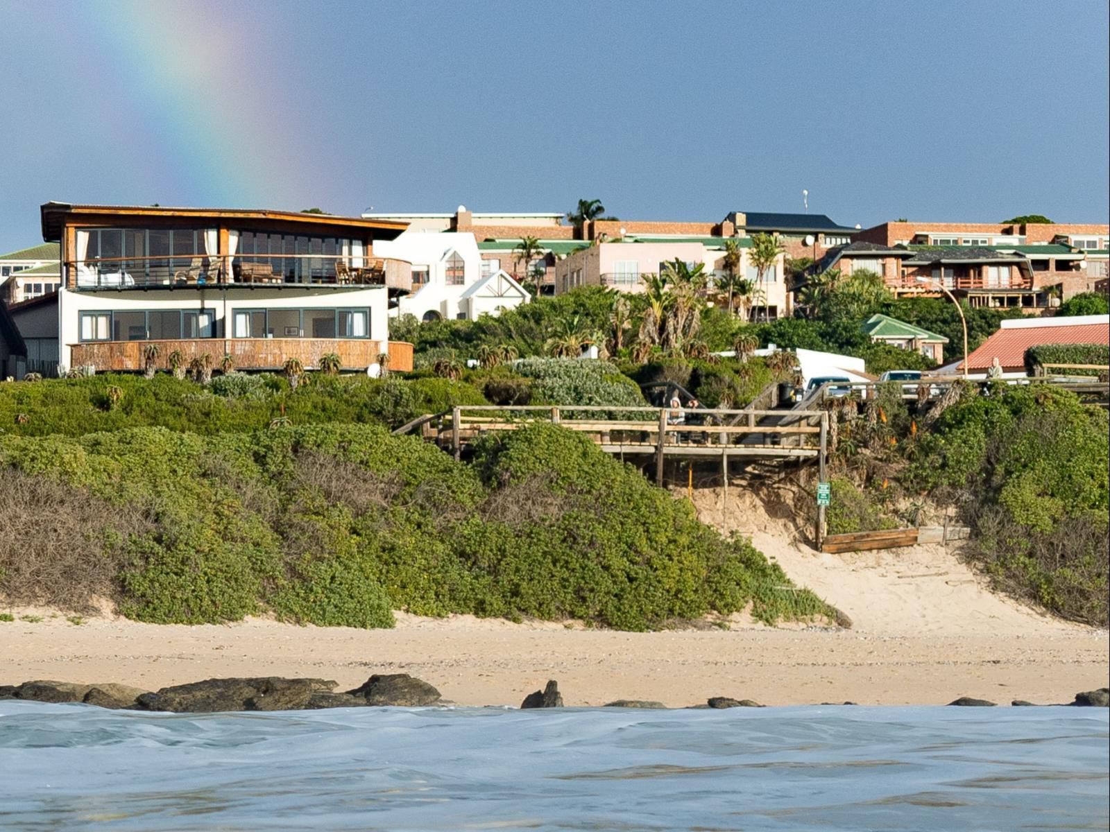 African Perfection Jeffreys Bay Eastern Cape South Africa Beach, Nature, Sand, Palm Tree, Plant, Wood, Rainbow