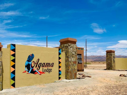 Agama Lodge, Colorful, Sign, Desert, Nature, Sand, Person