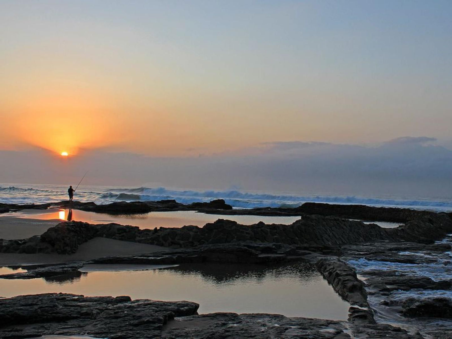 Akidogo Guest House Amanzimtoti Kwazulu Natal South Africa Beach, Nature, Sand, Sky, Ocean, Waters, Sunset