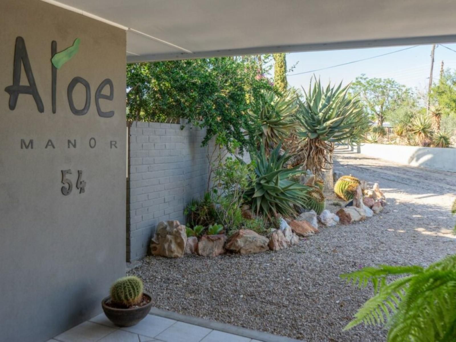 Aloe Manor, Palm Tree, Plant, Nature, Wood, Sign