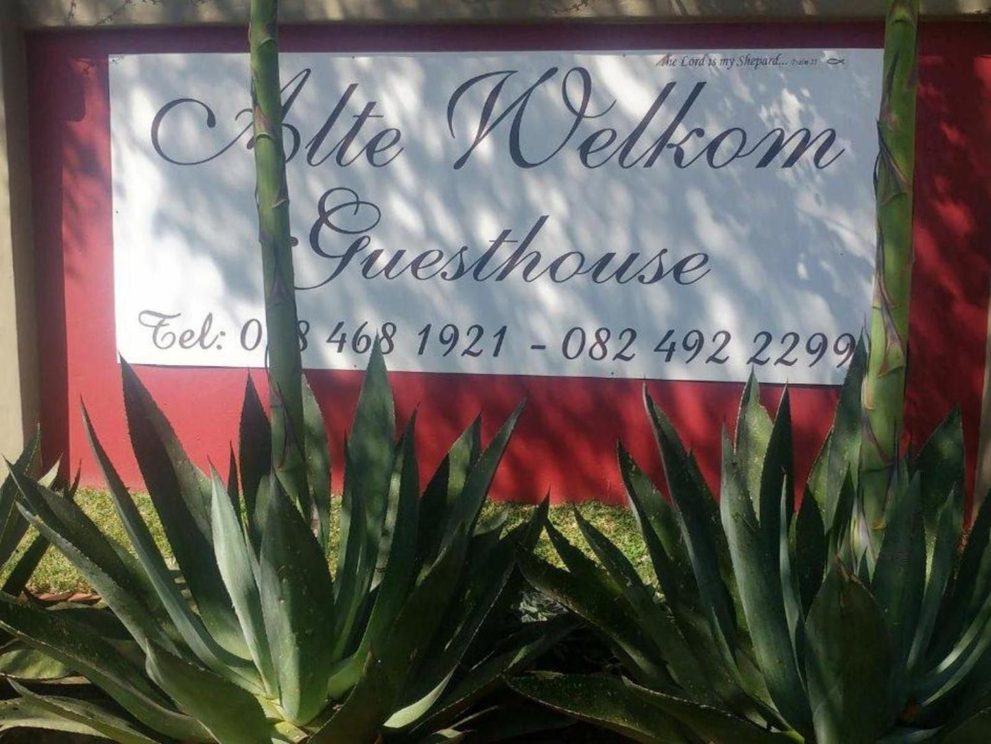 Alte Welkom Guesthouse Klerksdorp North West Province South Africa Sign, Text