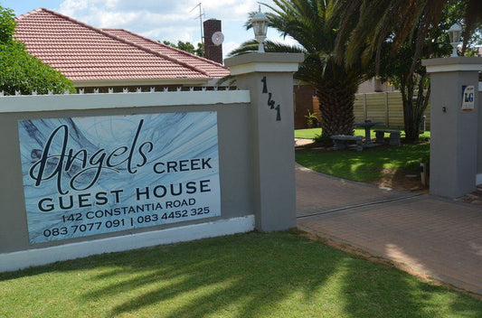 Angels Creek Guest House 1 Welkom Free State South Africa House, Building, Architecture, Palm Tree, Plant, Nature, Wood, Sign