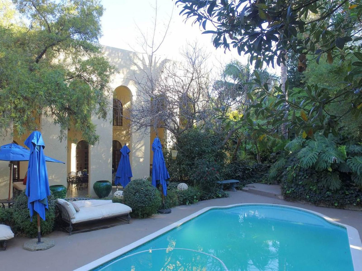 Annabel S Of Bryanston Boutique Guest House Country Life Park Johannesburg Gauteng South Africa House, Building, Architecture, Palm Tree, Plant, Nature, Wood, Garden, Swimming Pool