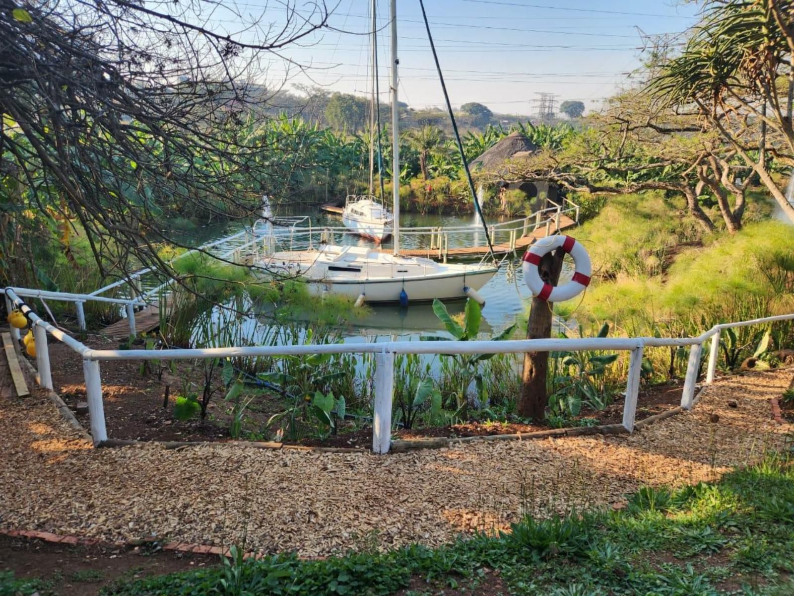 Ascot Bush Lodge Wensleydale Pietermaritzburg Kwazulu Natal South Africa Boat, Vehicle, Bridge, Architecture, Palm Tree, Plant, Nature, Wood, River, Waters