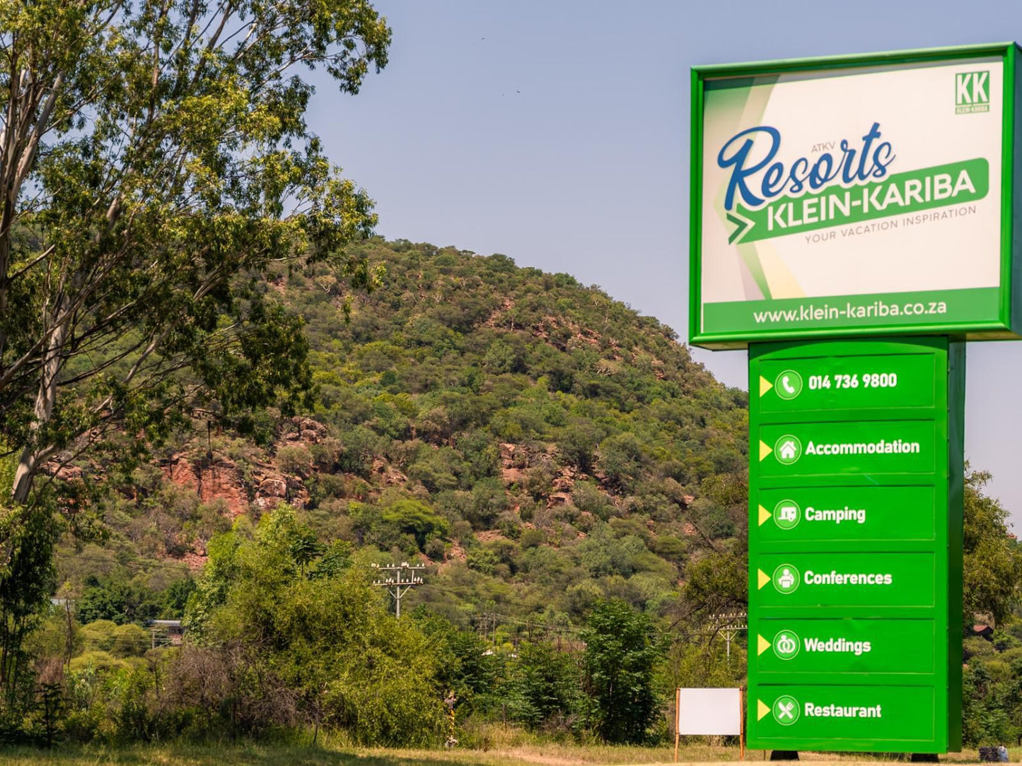 Atkv Klein-Kariba, Sign, Text