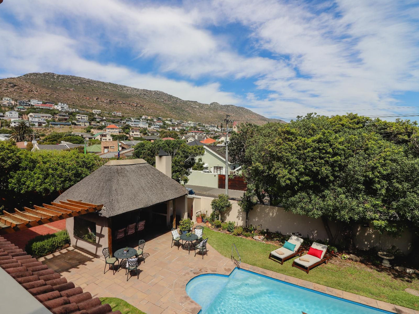 A Tuscan Villa Guest House Fish Hoek Cape Town Western Cape South Africa Complementary Colors, House, Building, Architecture, Palm Tree, Plant, Nature, Wood, Swimming Pool