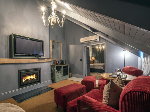 Avondrood Guest House Franschhoek Western Cape South Africa Fire, Nature, Living Room