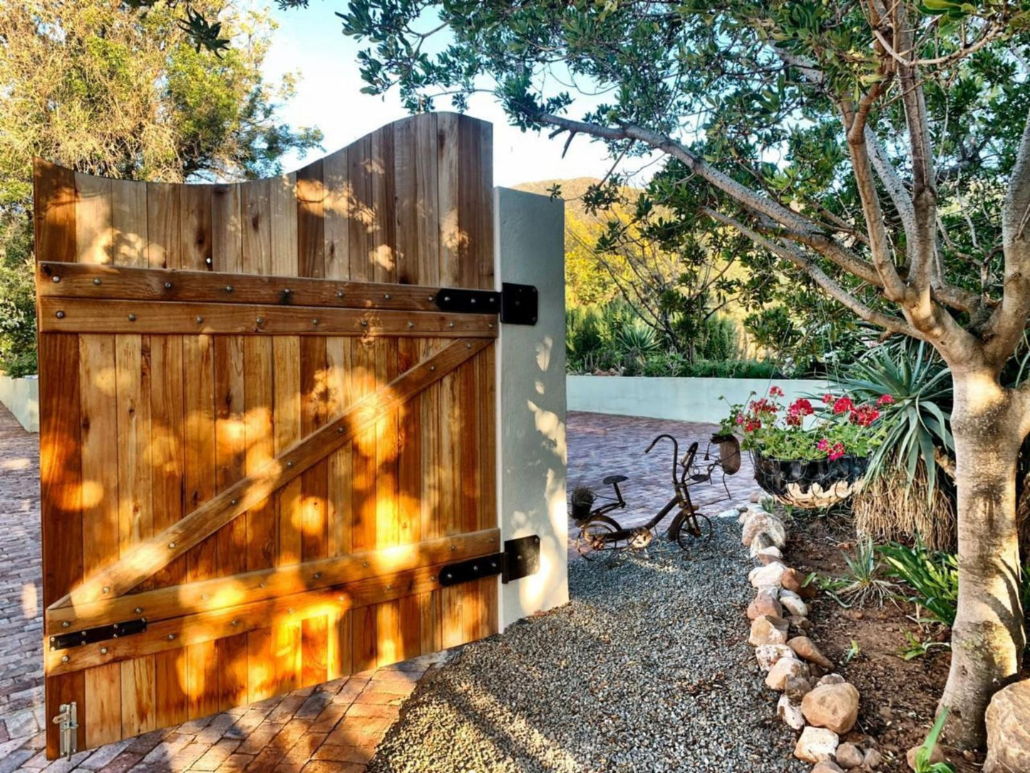 Berluda Farmhouse And Cottages Oudtshoorn Western Cape South Africa Fire, Nature, Gate, Architecture, Garden, Plant, Sauna, Wood